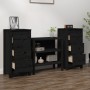 Sideboards 2 pcs solid black pine wood 40x35x80 cm by vidaXL, Sideboards - Ref: Foro24-813748, Price: 121,23 €, Discount: %