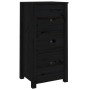 Sideboards 2 pcs solid black pine wood 40x35x80 cm by vidaXL, Sideboards - Ref: Foro24-813748, Price: 121,23 €, Discount: %
