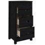 Aparadores 2 uds madera maciza de pino negro 40x35x80 cm de vidaXL, Aparadores - Ref: Foro24-813748, Precio: 121,16 €