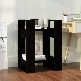 Black pine wood shelving/space divider 41x35x57 cm by vidaXL, Bookcases and shelves - Ref: Foro24-813858, Price: 28,70 €, Dis...