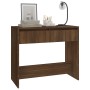 Oak brown engineered wood console table 89x41x76.5 cm by vidaXL, Side tables - Ref: Foro24-813001, Price: 50,09 €, Discount: %