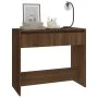 Oak brown engineered wood console table 89x41x76.5 cm by vidaXL, Side tables - Ref: Foro24-813001, Price: 49,82 €, Discount: %