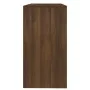 Oak brown engineered wood console table 89x41x76.5 cm by vidaXL, Side tables - Ref: Foro24-813001, Price: 49,82 €, Discount: %