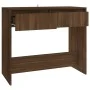 Oak brown engineered wood console table 89x41x76.5 cm by vidaXL, Side tables - Ref: Foro24-813001, Price: 49,82 €, Discount: %