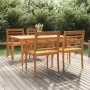 5-teiliges Garten-Essset aus massivem Teakholz von vidaXL, Gartensets - Ref: Foro24-3100787, Preis: 699,51 €, Rabatt: %