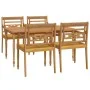5-teiliges Garten-Essset aus massivem Teakholz von vidaXL, Gartensets - Ref: Foro24-3100787, Preis: 699,51 €, Rabatt: %