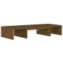 Monitor stand solid pine wood honey brown 60x24x10.5 cm by vidaXL, TV Furniture - Ref: Foro24-813937, Price: 22,22 €, Discoun...