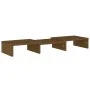 Monitorständer aus massivem Kiefernholz, honigbraun, 60 x 24 x 10,5 cm von vidaXL, TV-Möbel - Ref: Foro24-813937, Preis: 22,2...
