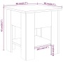 Eiche geräuchert Holzwerkstoff Couchtisch 40x40x42 cm von vidaXL, Couchtisch - Ref: Foro24-813080, Preis: 32,69 €, Rabatt: %