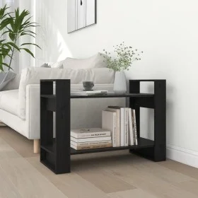 Black pine wood shelving/space divider 80x35x56.5 cm by vidaXL, Bookcases and shelves - Ref: Foro24-813898, Price: 34,17 €, D...