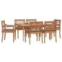 7-piece garden dining set with solid teak wood and cushions by vidaXL, Garden sets - Ref: Foro24-3100792, Price: 954,36 €, Di...