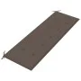 Batavia bench with taupe gray cushion solid teak wood 150 cm by vidaXL, garden benches - Ref: Foro24-3100834, Price: 248,18 €...