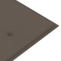 Batavia-Bank mit taupegrauem Kissen aus massivem Teakholz, 150 cm von vidaXL, Gartenbänke - Ref: Foro24-3100834, Preis: 252,0...