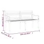 Batavia bench with taupe gray cushion solid teak wood 150 cm by vidaXL, garden benches - Ref: Foro24-3100834, Price: 248,18 €...