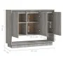 Engineered wood sideboard in Sonoma grey, 97x31x75 cm. by vidaXL, Sideboards - Ref: Foro24-812988, Price: 80,16 €, Discount: %