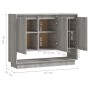 Sonoma grau Holzwerkstoff-Anrichte 97x31x75 cm von vidaXL, Sideboards - Ref: Foro24-812988, Preis: 72,98 €, Rabatt: %