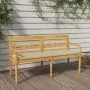 Batavia Bank mit beigem Kissen aus massivem Teakholz 150 cm von vidaXL, Gartenbänke - Ref: Foro24-3100829, Preis: 240,89 €, R...