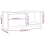 TV-Schrank aus geräuchertem Eichenholzwerkstoff, 90 x 35 x 40 cm von vidaXL, TV-Möbel - Ref: Foro24-813017, Preis: 45,11 €, R...