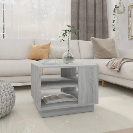 Sonoma gray engineered wood coffee table 55x55x43 cm by vidaXL, Coffee table - Ref: Foro24-813087, Price: 46,98 €, Discount: %