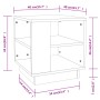 Mesa de centro madera contrachapada gris Sonoma 40x40x43 cm de vidaXL, Mesas de centro - Ref: Foro24-813090, Precio: 41,65 €,...