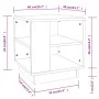 Sonoma-Couchtisch aus grauem Sperrholz, 40 x 40 x 43 cm von vidaXL, Couchtisch - Ref: Foro24-813090, Preis: 40,99 €, Rabatt: %