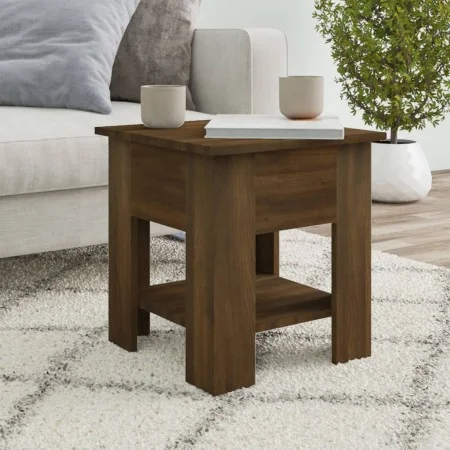 Engineered wood brown oak coffee table 40x40x42 cm by vidaXL, Coffee table - Ref: Foro24-813082, Price: 31,86 €, Discount: %