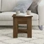 Engineered wood brown oak coffee table 40x40x42 cm by vidaXL, Coffee table - Ref: Foro24-813082, Price: 31,86 €, Discount: %