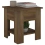 Engineered wood brown oak coffee table 40x40x42 cm by vidaXL, Coffee table - Ref: Foro24-813082, Price: 31,86 €, Discount: %