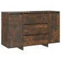 Sideboard with 3 smoked oak drawers 120x41x75 cm by vidaXL, Sideboards - Ref: Foro24-813062, Price: 125,36 €, Discount: %