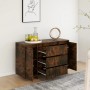 Sideboard mit 3 Schubladen aus Räuchereiche 120x41x75 cm von vidaXL, Sideboards - Ref: Foro24-813062, Preis: 127,28 €, Rabatt: %