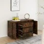 Sideboard with 3 smoked oak drawers 120x41x75 cm by vidaXL, Sideboards - Ref: Foro24-813062, Price: 125,36 €, Discount: %