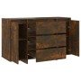 Sideboard mit 3 Schubladen aus Räuchereiche 120x41x75 cm von vidaXL, Sideboards - Ref: Foro24-813062, Preis: 127,28 €, Rabatt: %