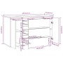 Sideboard mit 3 Schubladen aus Räuchereiche 120x41x75 cm von vidaXL, Sideboards - Ref: Foro24-813062, Preis: 127,28 €, Rabatt: %