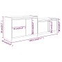 Hochglanzweißer TV-Schrank aus Sperrholz, 146,5 x 35 x 50 cm von vidaXL, TV-Möbel - Ref: Foro24-809815, Preis: 58,15 €, Rabat...