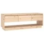 Mueble de TV de madera maciza de pino 110,5x34x40 cm de vidaXL, Muebles TV - Ref: Foro24-813844, Precio: 75,09 €, Descuento: %