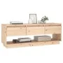 Mueble de TV de madera maciza de pino 110,5x34x40 cm de vidaXL, Muebles TV - Ref: Foro24-813844, Precio: 75,09 €, Descuento: %