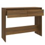 Konsolentisch Eiche braun Holzwerkstoff 100x35x76,5 cm von vidaXL, Seitentische - Ref: Foro24-813037, Preis: 59,56 €, Rabatt: %