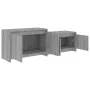 TV-Schrank aus geräuchertem grauem Holzwerkstoff, 146,5 x 35 x 50 cm von vidaXL, TV-Möbel - Ref: Foro24-813027, Preis: 60,67 ...