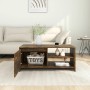 Mesa de centro madera contrachapada roble ahumado 102x50x45 cm de vidaXL, Mesas de centro - Ref: Foro24-813032, Precio: 60,65...
