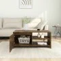 Smoked oak plywood coffee table 102x50x45 cm by vidaXL, Coffee table - Ref: Foro24-813032, Price: 60,05 €, Discount: %