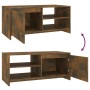 Mesa de centro madera contrachapada roble ahumado 102x50x45 cm de vidaXL, Mesas de centro - Ref: Foro24-813032, Precio: 60,65...