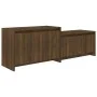 Engineered wood TV stand in brown oak, 146.5x35x50 cm by vidaXL, TV Furniture - Ref: Foro24-813028, Price: 60,50 €, Discount: %