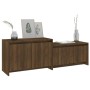TV-Ständer aus braunem Eichenparkett 146,5x35x50 cm von vidaXL, TV-Möbel - Ref: Foro24-813028, Preis: 61,18 €, Rabatt: %