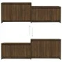 Engineered wood TV stand in brown oak, 146.5x35x50 cm by vidaXL, TV Furniture - Ref: Foro24-813028, Price: 60,50 €, Discount: %