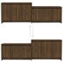TV-Ständer aus braunem Eichenparkett 146,5x35x50 cm von vidaXL, TV-Möbel - Ref: Foro24-813028, Preis: 61,18 €, Rabatt: %
