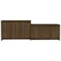 Engineered wood TV stand in brown oak, 146.5x35x50 cm by vidaXL, TV Furniture - Ref: Foro24-813028, Price: 60,50 €, Discount: %