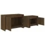 Engineered wood TV stand in brown oak, 146.5x35x50 cm by vidaXL, TV Furniture - Ref: Foro24-813028, Price: 60,50 €, Discount: %