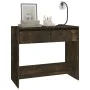 Smoked oak engineered wood console table 89x41x76.5 cm by vidaXL, Side tables - Ref: Foro24-812999, Price: 45,58 €, Discount: %
