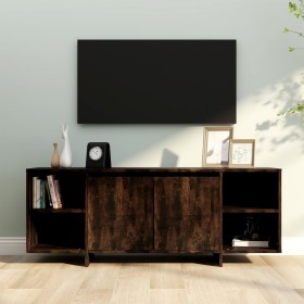 TV-Schrank aus geräuchertem Eichenholzwerkstoff, 130 x 35 x 50 cm von vidaXL, TV-Möbel - Ref: Foro24-813053, Preis: 80,82 €, ...