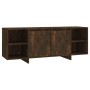 Mueble de TV madera de ingeniería roble ahumado 130x35x50 cm de vidaXL, Muebles TV - Ref: Foro24-813053, Precio: 83,54 €